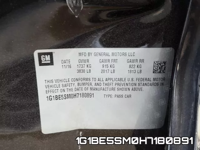 1G1BE5SM0H7180891 фото 2