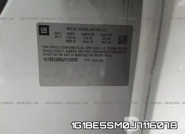 1G1BE5SM0J7116078 фото 10