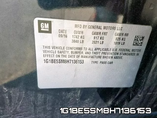 1G1BE5SM8H7136153 фото 2