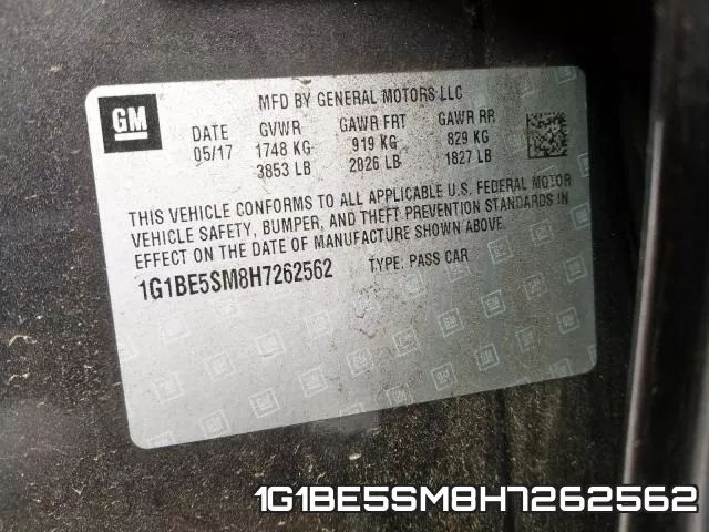 1G1BE5SM8H7262562 фото 2