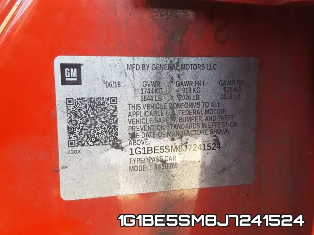 1G1BE5SM8J7241524 фото 2