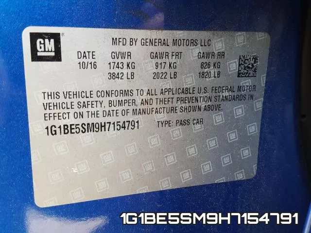 1G1BE5SM9H7154791 фото 2