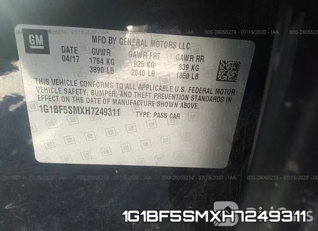 1G1BF5SMXH7249311 фото 10