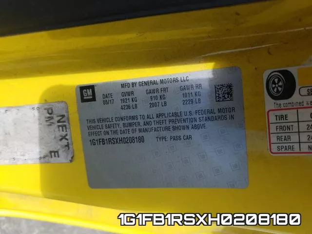 1G1FB1RSXH0208180 фото 2