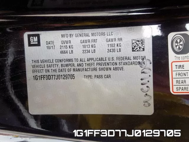 1G1FF3D77J0129705 фото 2