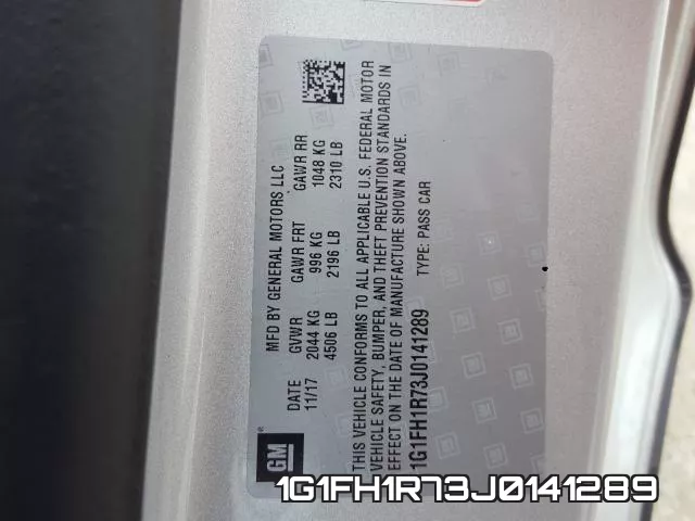 1G1FH1R73J0141289 фото 2
