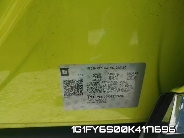 1G1FY6S00K4117696 фото 2