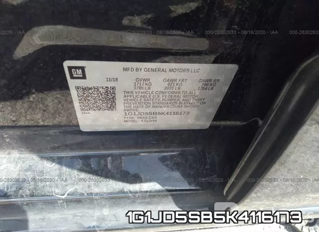 1G1JD5SB5K4116173 фото 10