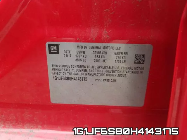1G1JF6SB0H4143175 фото 2