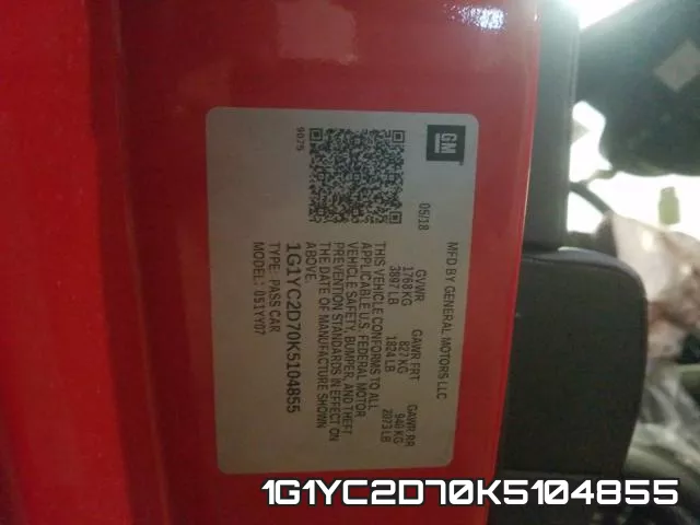 1G1YC2D70K5104855 фото 2