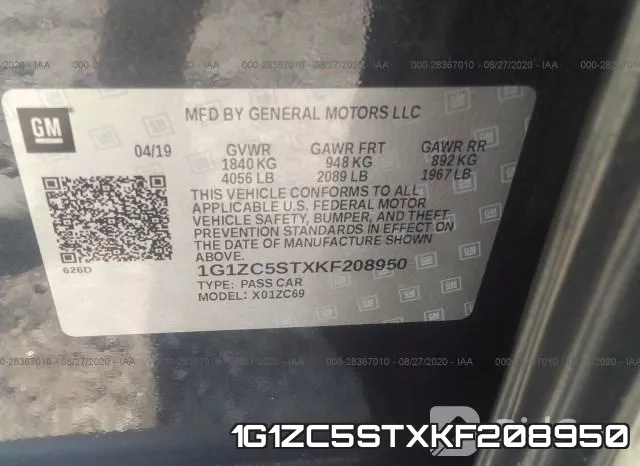 1G1ZC5STXKF208950 фото 10