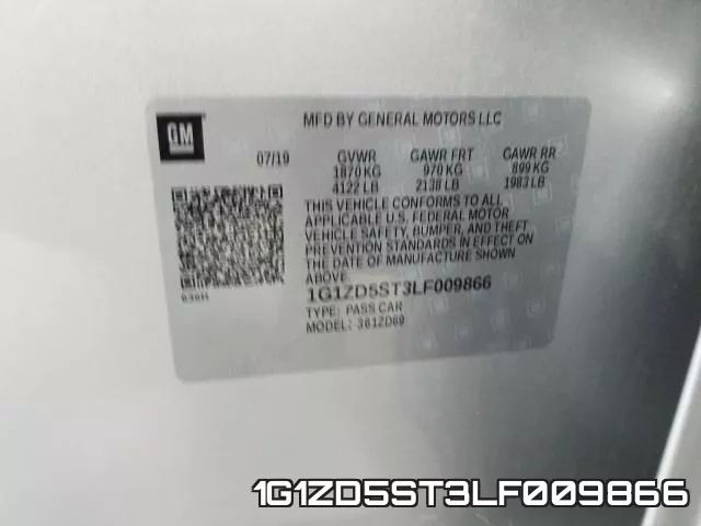 1G1ZD5ST3LF009866 фото 2
