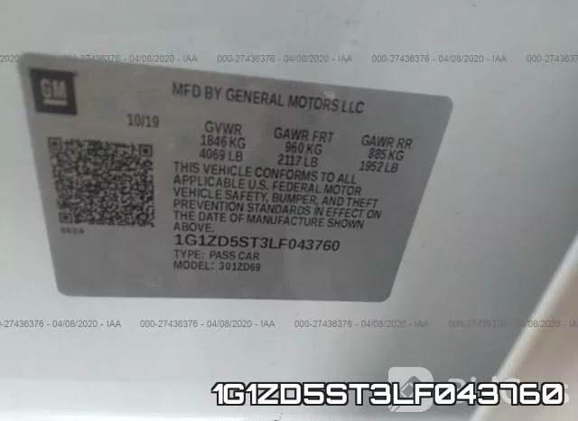 1G1ZD5ST3LF043760 фото 10