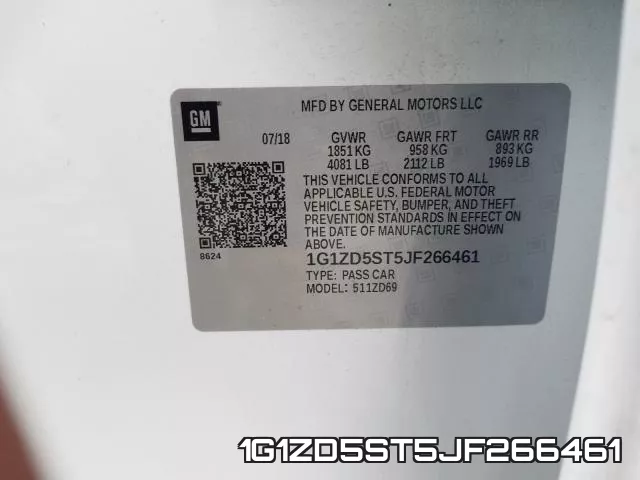 1G1ZD5ST5JF266461 фото 2