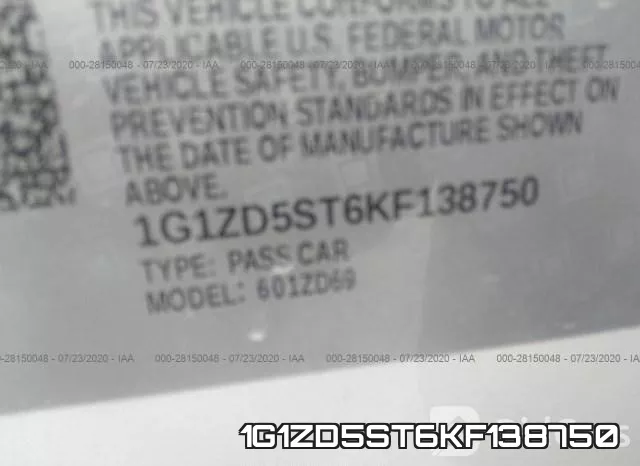 1G1ZD5ST6KF138750 фото 10