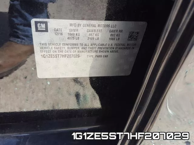 1G1ZE5ST7HF207029 фото 2
