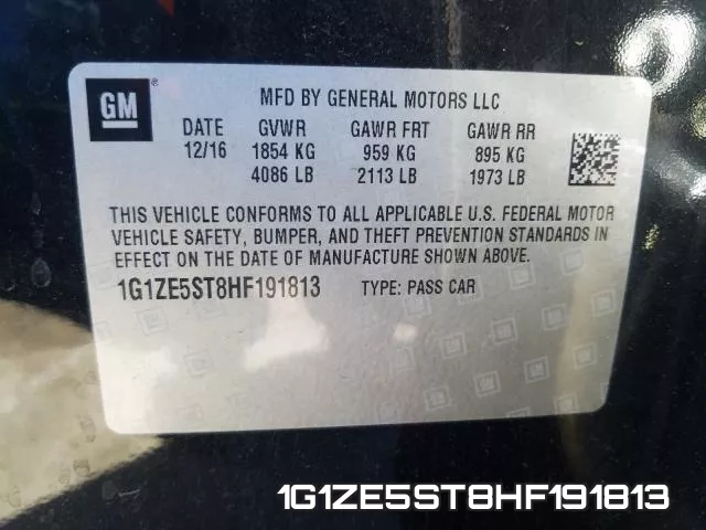 1G1ZE5ST8HF191813 фото 2