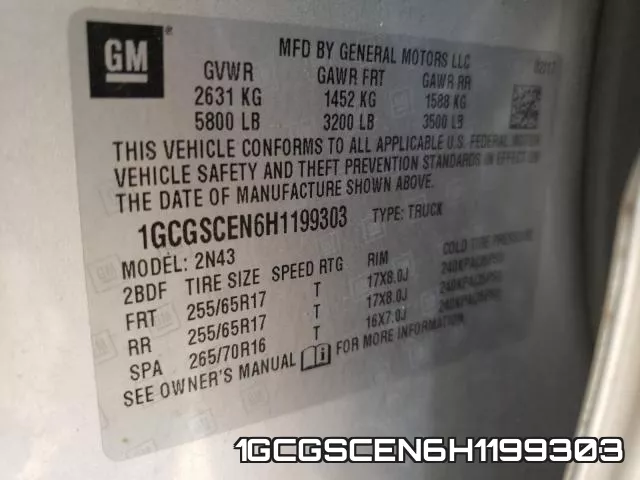 1GCGSCEN6H1199303 фото 2