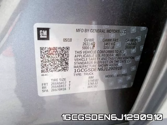 1GCGSDEN6J1290910 фото 2
