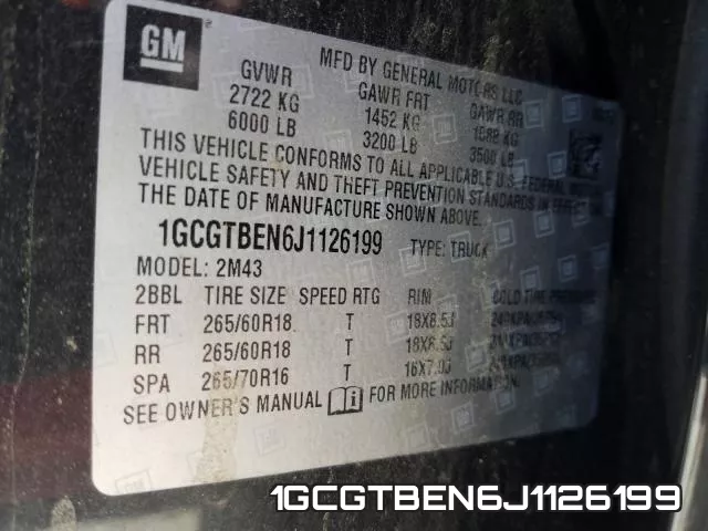 1GCGTBEN6J1126199 фото 2