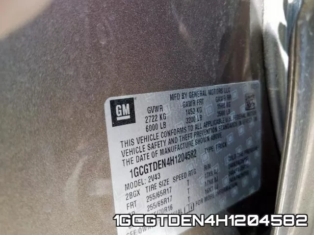 1GCGTDEN4H1204582 фото 2