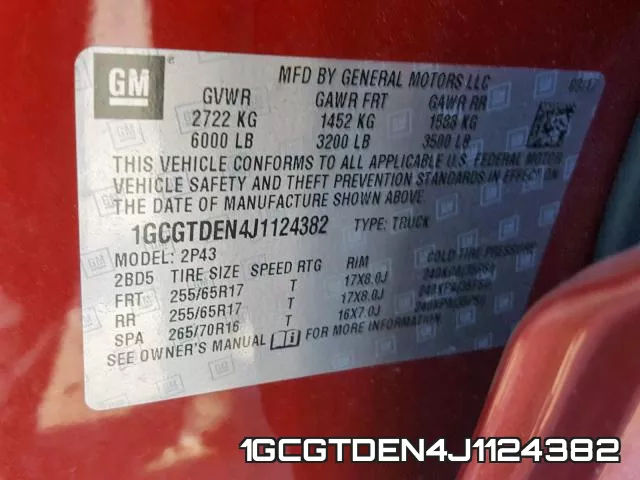 1GCGTDEN4J1124382 фото 2