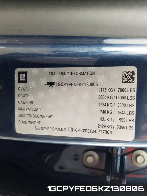 1GCPYFED6KZ130806 фото 2
