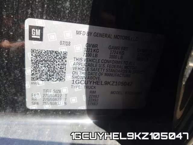 1GCUYHEL9KZ105047 фото 2