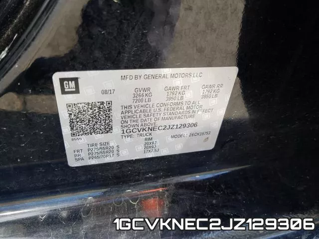 1GCVKNEC2JZ129306 фото 2