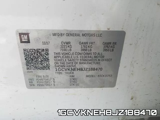 1GCVKNEH8JZ188470 фото 2