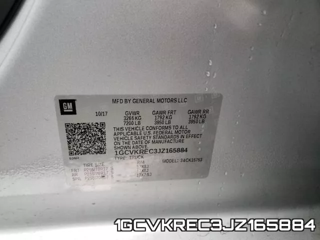 1GCVKREC3JZ165884 фото 2