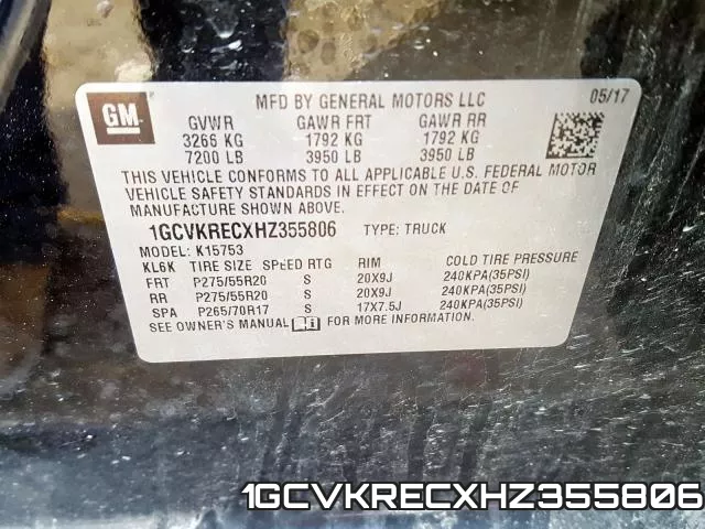1GCVKRECXHZ355806 фото 2