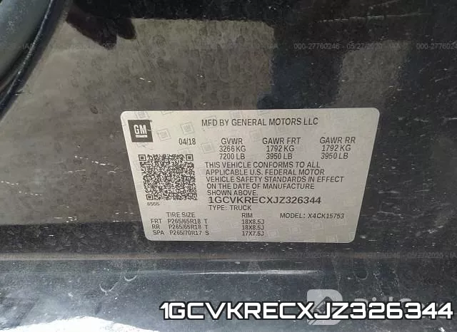 1GCVKRECXJZ326344 фото 10