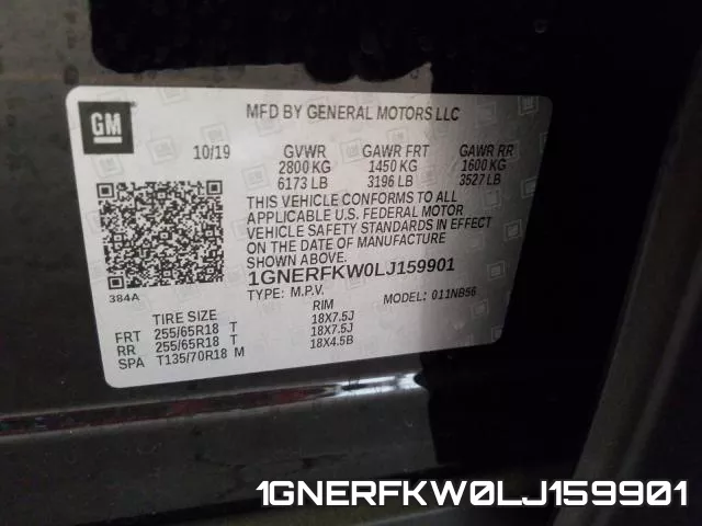 1GNERFKW0LJ159901 фото 2
