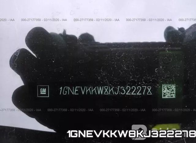 1GNEVKKW8KJ322278 фото 10