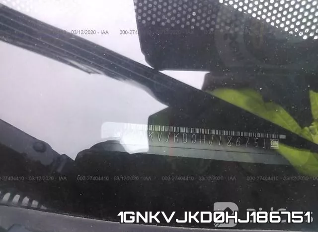 1GNKVJKD0HJ186751 фото 10