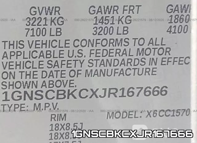 1GNSCBKCXJR167666 фото 10