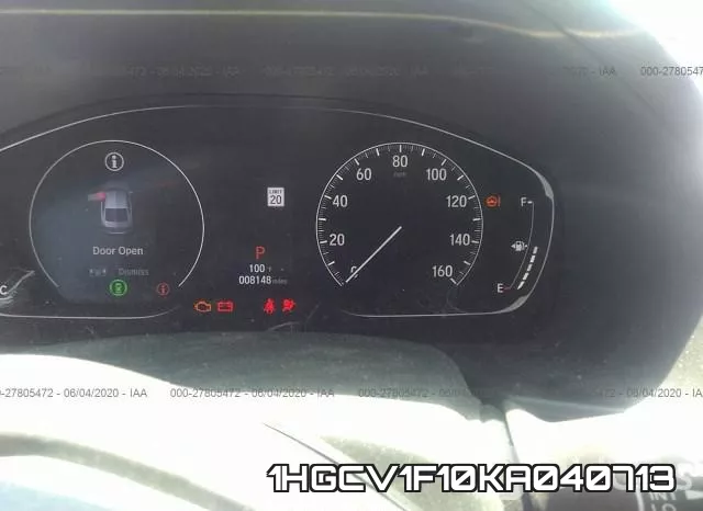 1HGCV1F10KA040713 фото 8