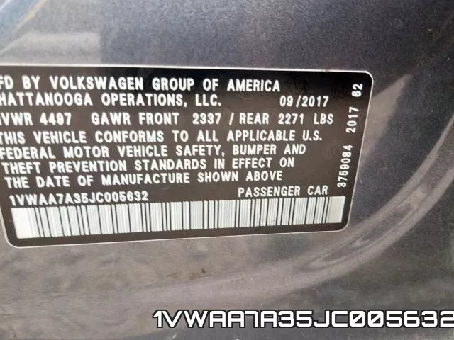 1VWAA7A35JC005632 фото 2