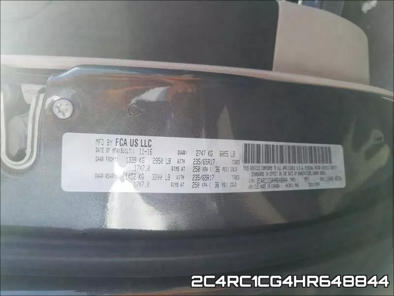 2C4RC1CG4HR648844 фото 2