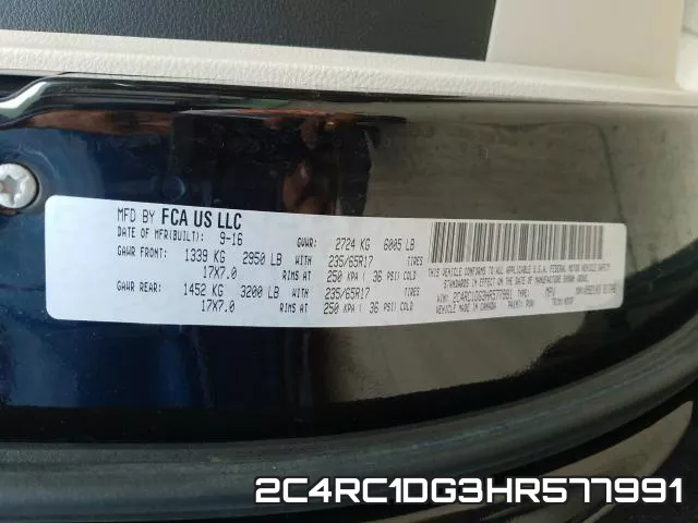 2C4RC1DG3HR577991 фото 2