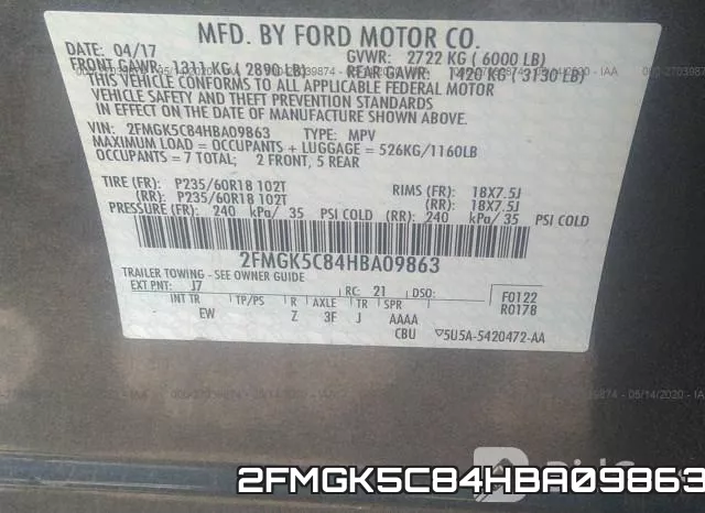 2FMGK5C84HBA09863 фото 10