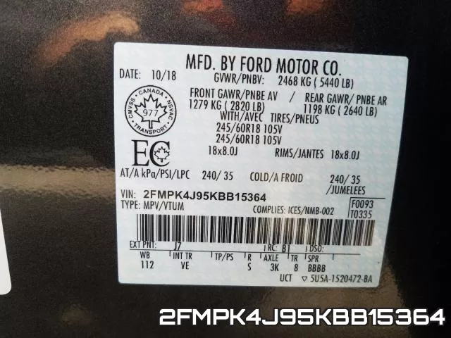 2FMPK4J95KBB15364 фото 2