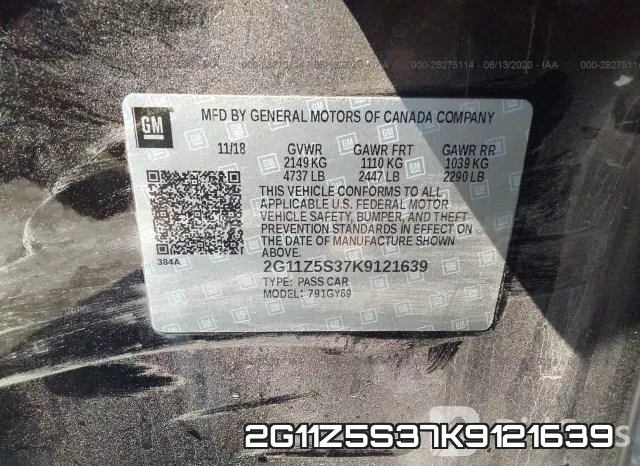 2G11Z5S37K9121639 фото 10