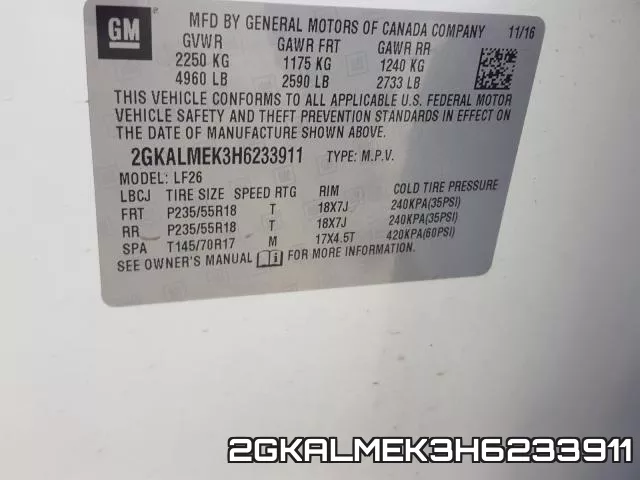 2GKALMEK3H6233911 фото 2