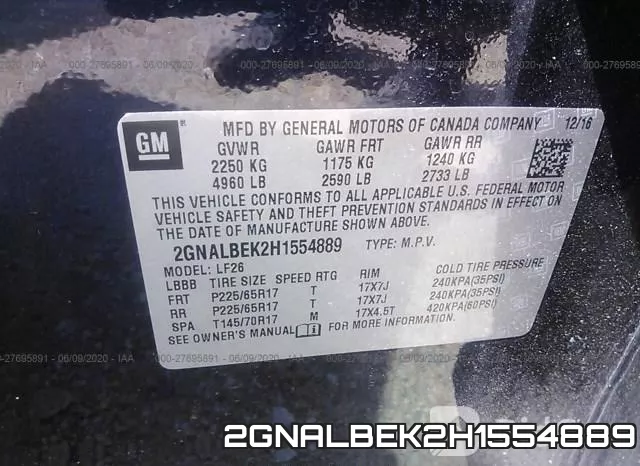2GNALBEK2H1554889 фото 10