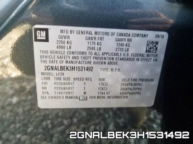 2GNALBEK3H1531492 фото 2