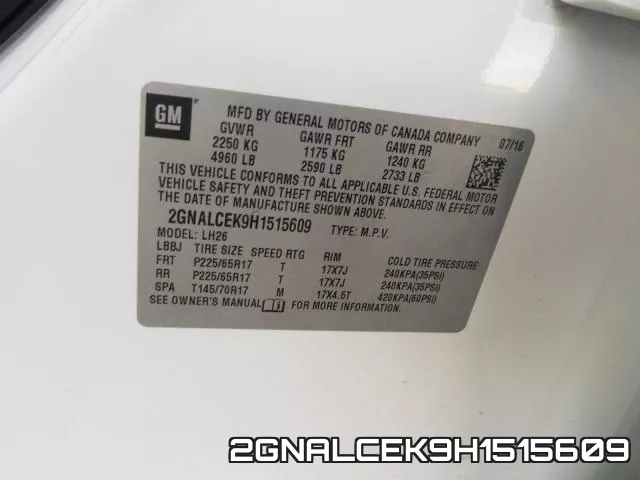 2GNALCEK9H1515609 фото 2