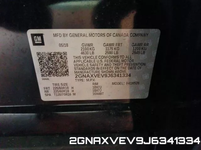 2GNAXVEV9J6341334 фото 2