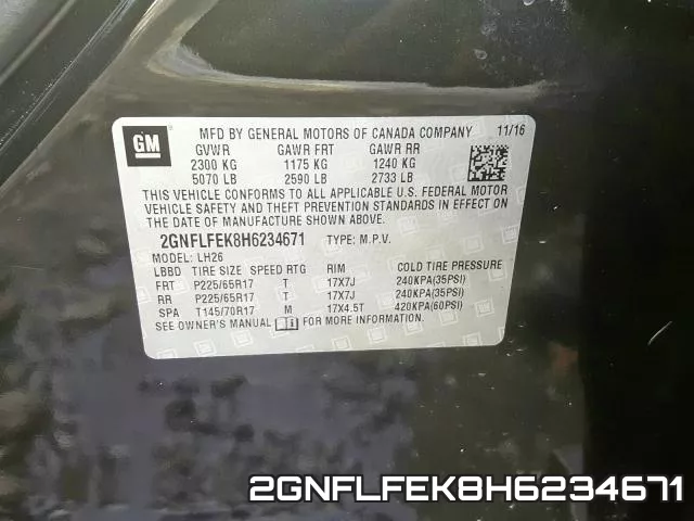 2GNFLFEK8H6234671 фото 2
